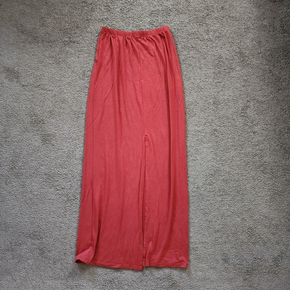 Rust Red Maxi Skirt, Women's XS - Picture 2 of 6